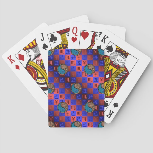 Skorpionen & Jord Oxen Casinokort (Baksidan)