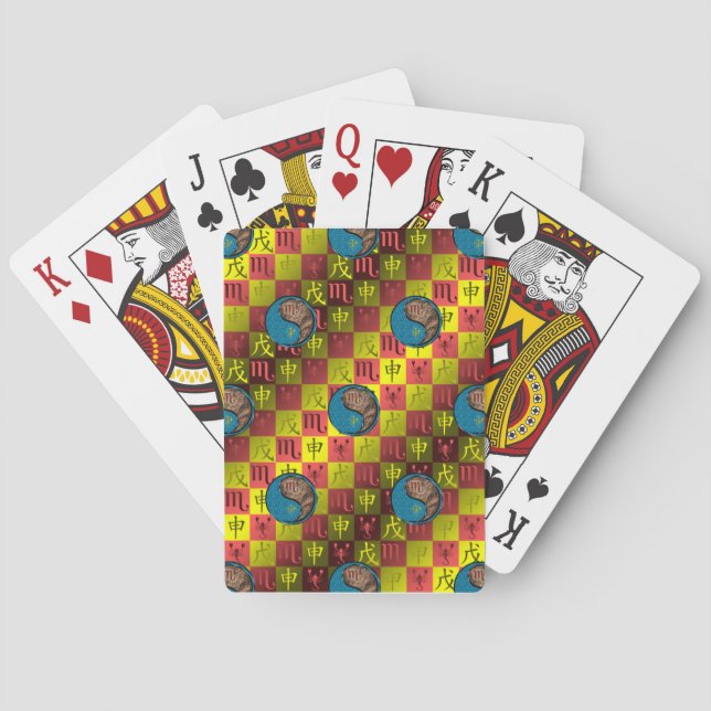 Skorpionen & Jordapan Casinokort (Baksidan)