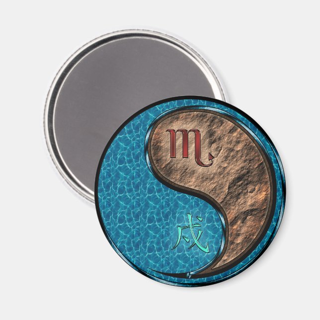 Skorpionen & Jordens Hund Magnet (Front/Back)