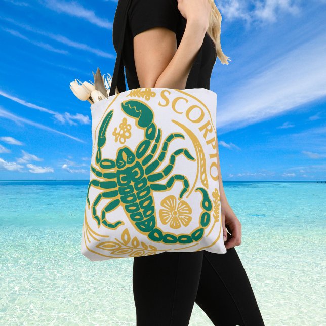 Skorpionen Stjärntecken på en Tygkasse (Scorpio star sign shoulder bag)