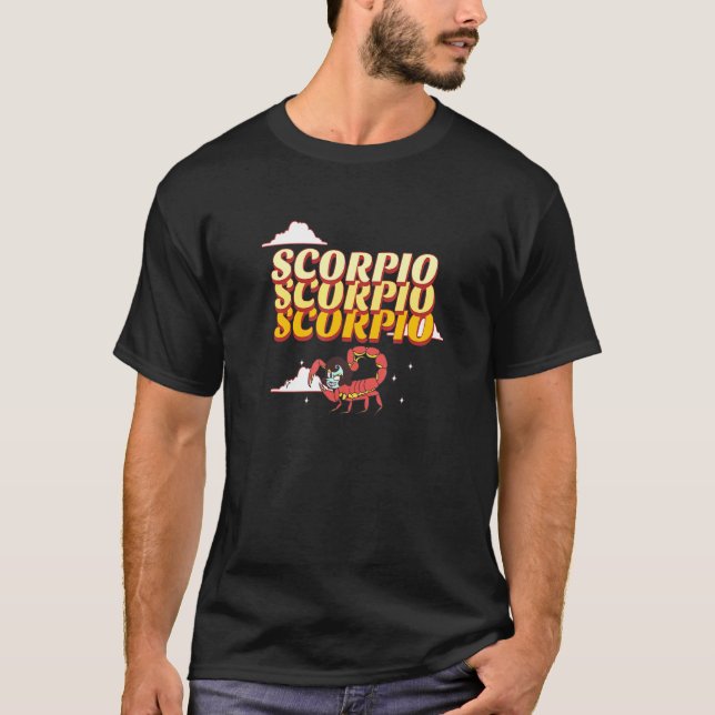 Skorpionen Stjärntecken T Shirt (Framsida)