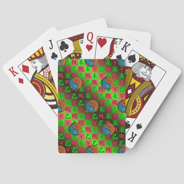 Skorpionen & Trä Bock Casinokort (Baksidan)