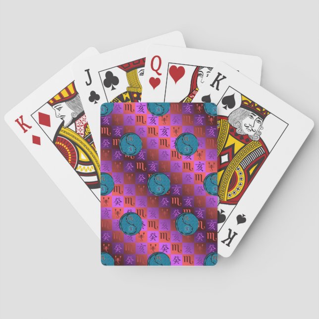 Skorpionen & Vatten Gris Casinokort (Baksidan)