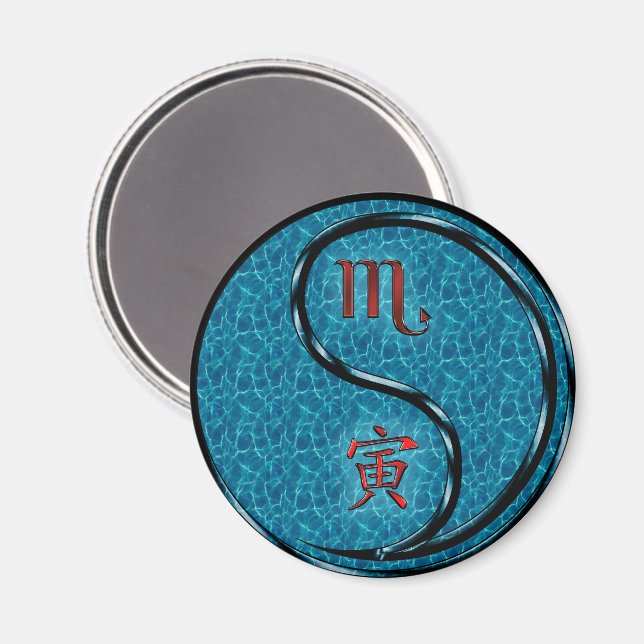 Skorpionen & Vatten Tigern Magnet (Front/Back)