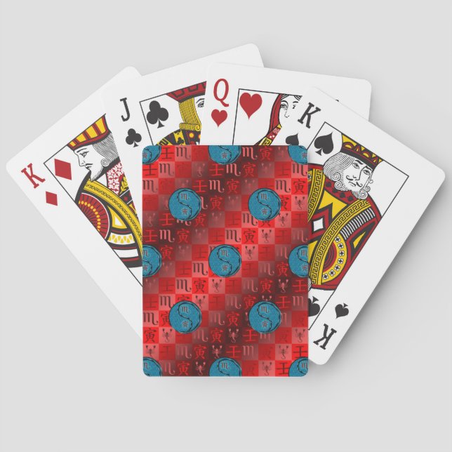 Skorpionen & Vattentigern Casinokort (Baksidan)