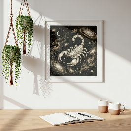 Skorpionen Zodiak Celestial Astrologi Poster