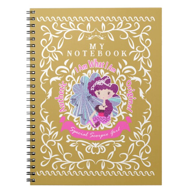 Skorpionens tecken. Anteckningsbok (Framsidan)