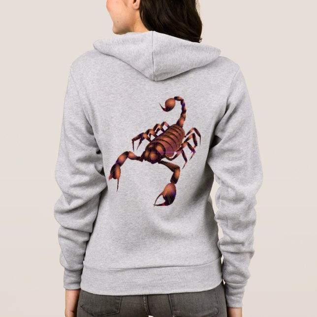 Skorpionhodie-design, anpassningsbar hoodie t shirt (Baksida)