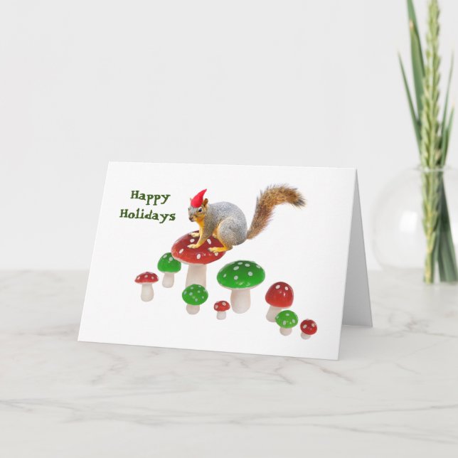 Skorra med Röd- och Grönt-Helgdag Helgkort (Framsida)