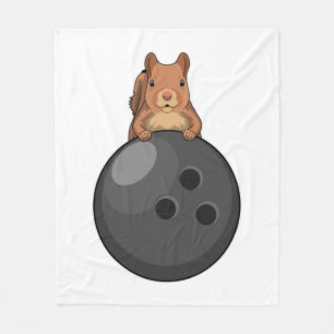 Skorre vid Bowling med Bowling ball Fleecefilt