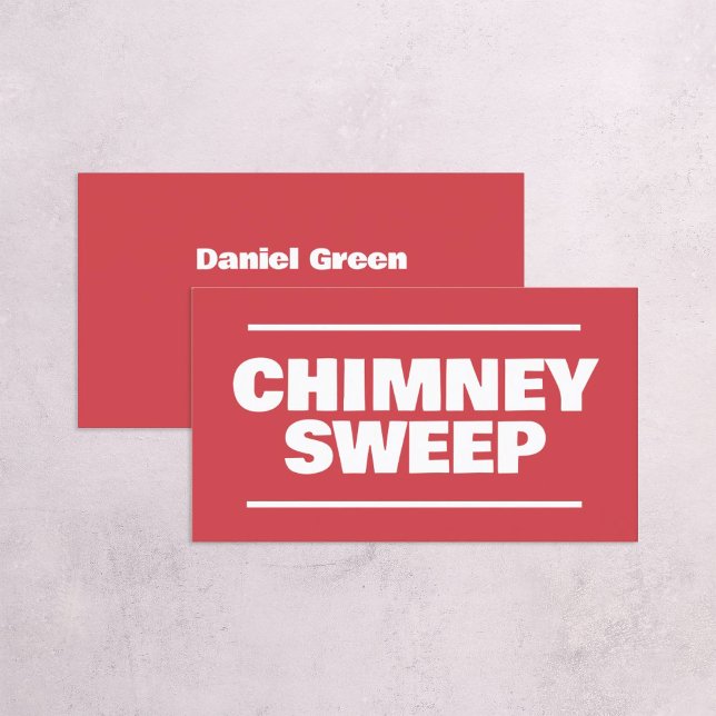 Skorsten och reparera tjänster visitkort (Chimney Sweep Cards)