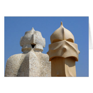 Skorsten och trapphus hälsningskort