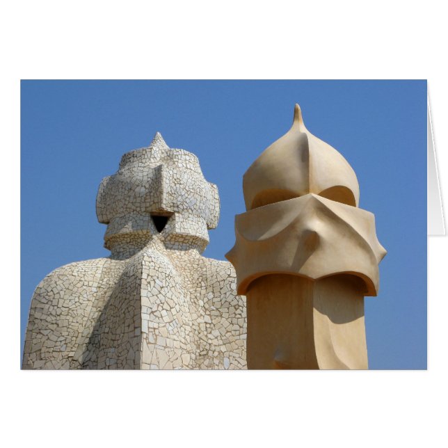 Skorsten och trapphus hälsningskort (Framsidan Horizontal)