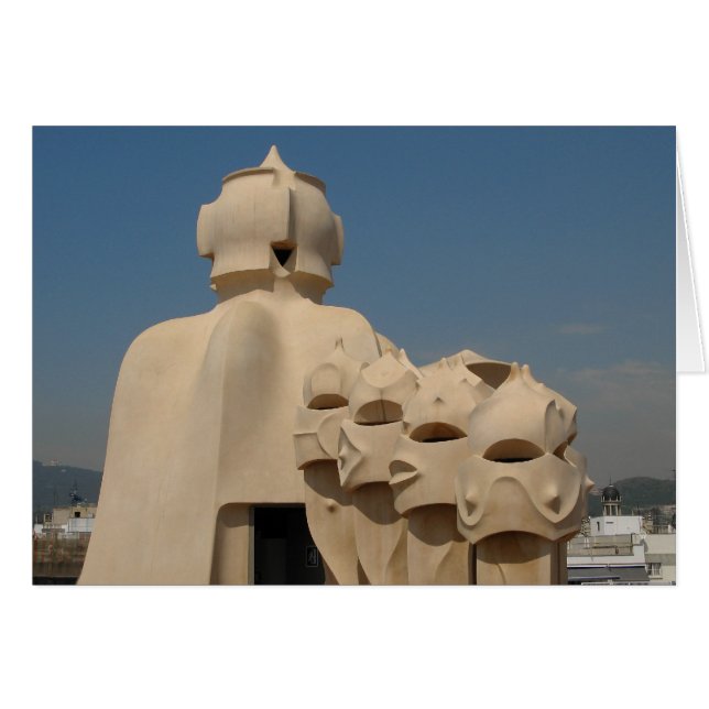 Skorsten och trappor hälsningskort (Framsidan Horizontal)