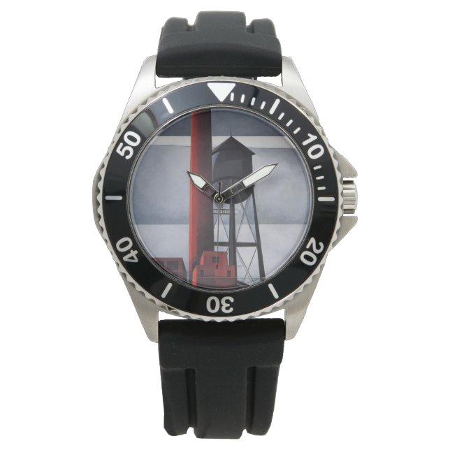 Skorsten och Vatten Torn (av Charles Demuth) Armbandsur (Framsida)