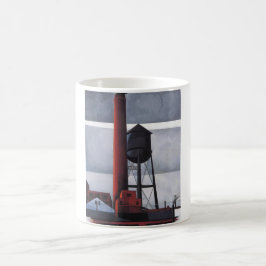 Skorsten och Vatten Torn (av Charles Demuth) Kaffemugg