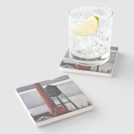 Skorsten och Vatten Torn (av Charles Demuth) Stenunderlägg