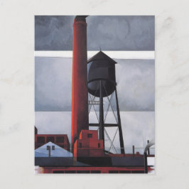 Skorsten och Vatten Torn (av Charles Demuth) Vykort