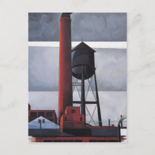 Skorsten och Vatten Torn (av Charles Demuth) Vykort