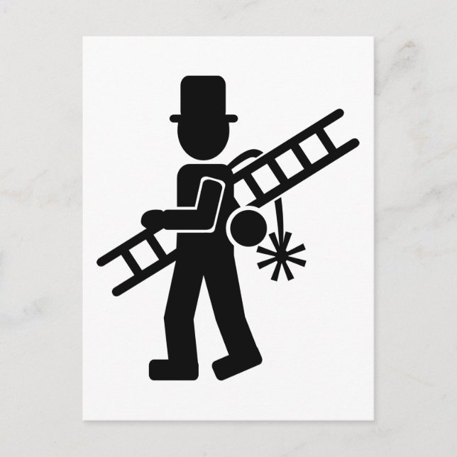 Skorsten sopare vykort (Framsida)