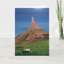 Skorsten Sten Nebraska Blank Greeting Card Kort