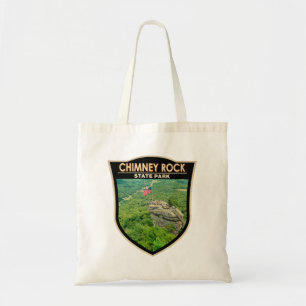 Skorsten Sten State Park North Carolina Badge Tygkasse