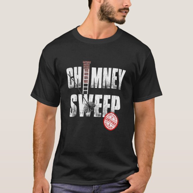 Skorsten Sweep Funny Skorsten Cleaner, Gift Idea T Shirt (Framsida)