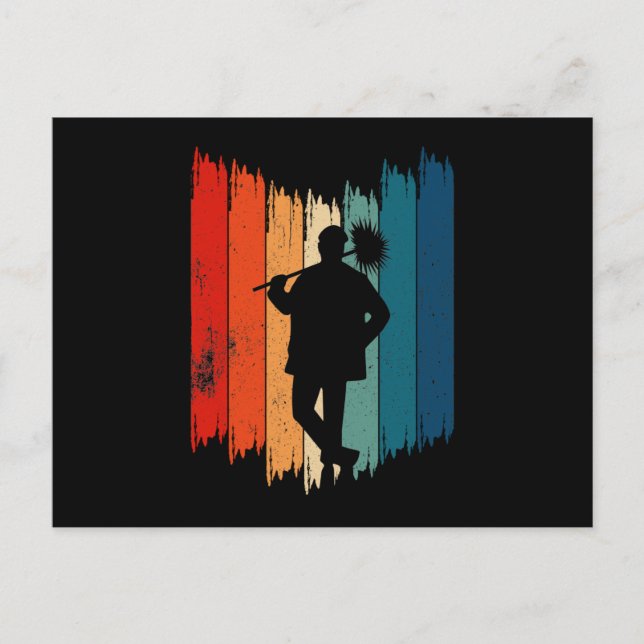 Skorsten Sweeper Retro Skorsten Sweep Helg Vykort (Framsida)