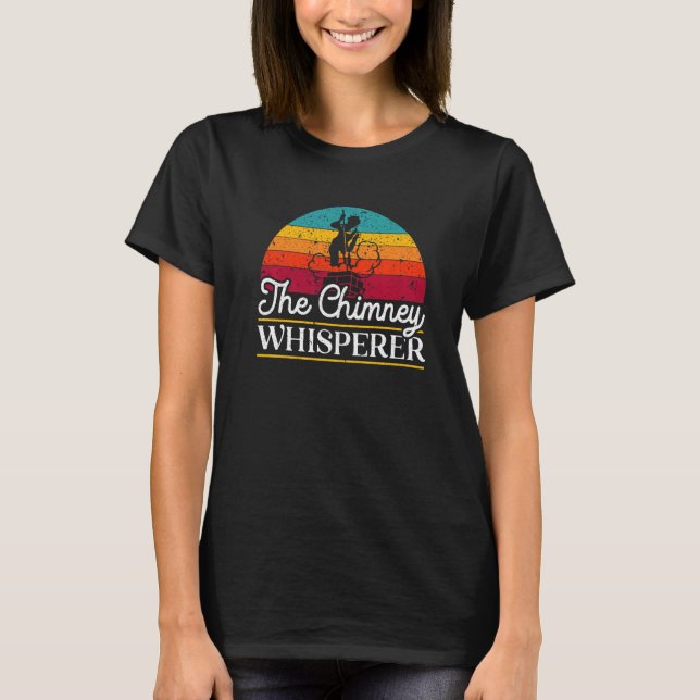 Skorsten Whisperer Fireplace Skorsten svepande T Shirt (Framsida)