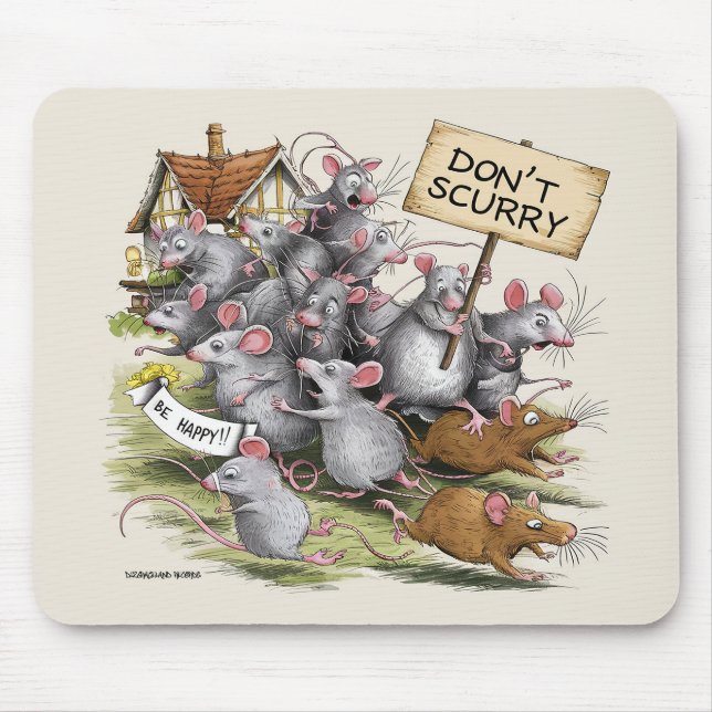 Skorv inte! musmatta (Framsidan)