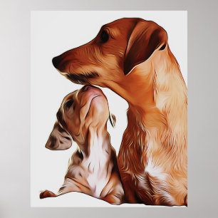 Skorvvalpar 7 veckor Dachshund Birthday Poster