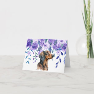 Sköt och oroa dig för Dachshund Greeting Card Kort