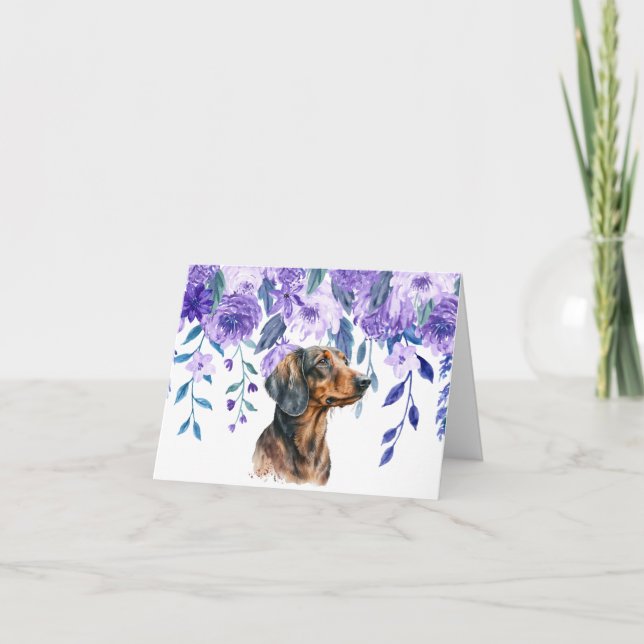 Sköt och oroa dig för Dachshund Greeting Card Kort (Framsida)