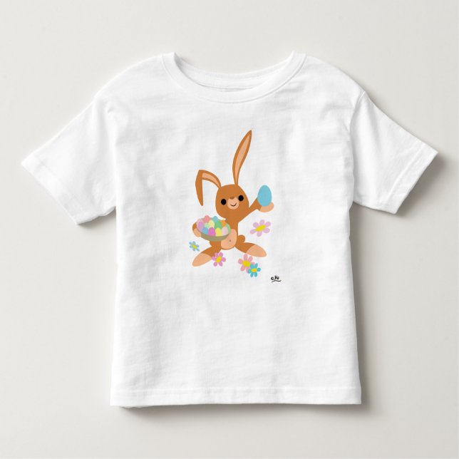 "Sköt om ett ägg" sa Bunny - Kids T-shirt? Tröja (Framsida)