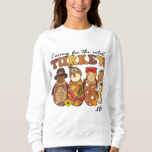 Sköta om kalkonerna NICU Nurse Thanksgiv T Shirt