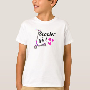 Skotergåvor för flickor Skolfotsteg - roder T Shirt