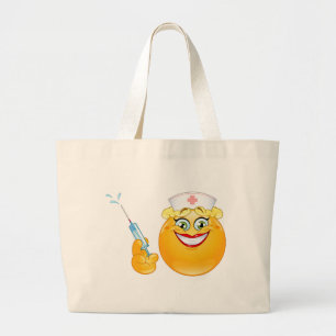 sköterska emoji jumbo tygkasse