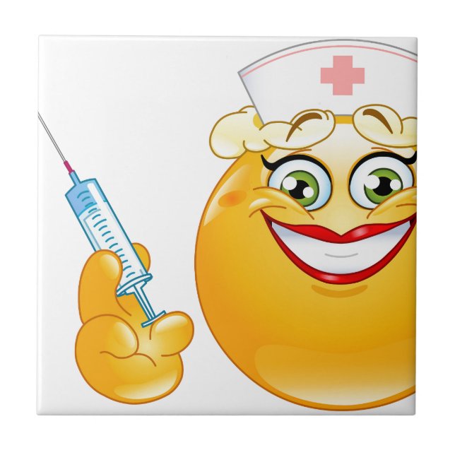 sköterska emoji kakelplatta (Framsidan)