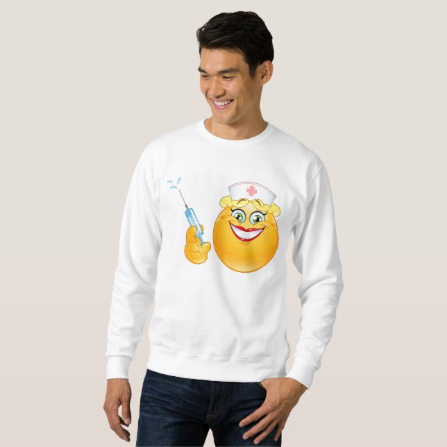 sköterska emoji manar sweatshirt (Hel framsida)