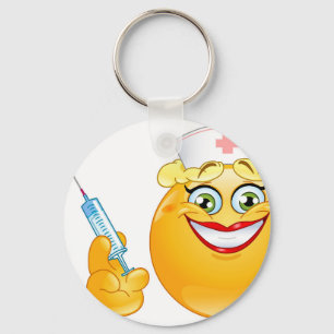 sköterska emoji nyckelring