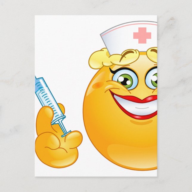 sköterska emoji vykort (Framsida)