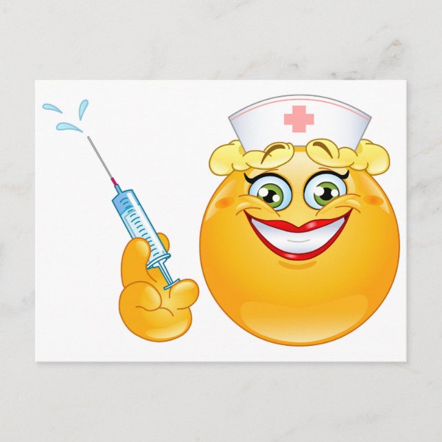 sköterska emoji vykort (Framsida)