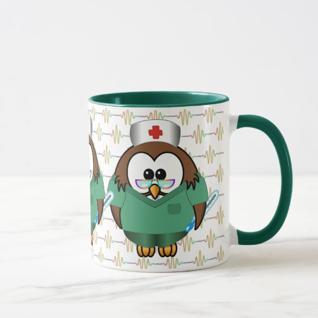 sköterska uggla mugg (Höger)