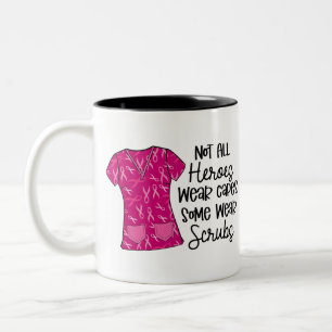 Sköterskepresent Rosa Band Scrubs Två-Tonad Mugg