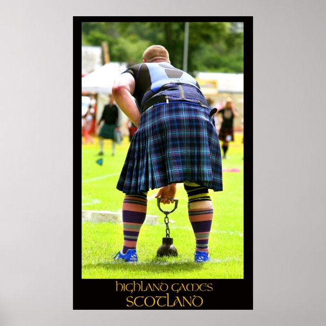 Skotland för höglandsspel poster (Framsidan)