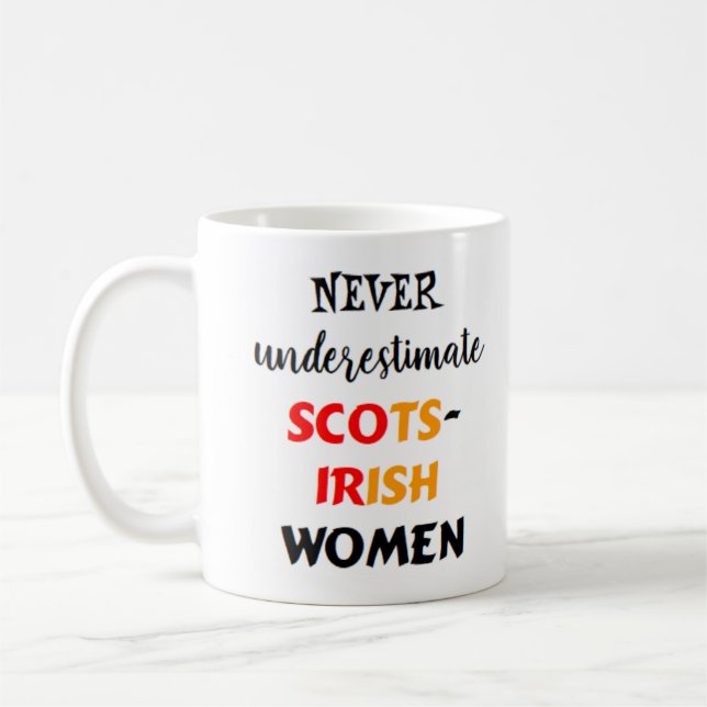 skots-irländska kvinnor kaffemugg (Vänster)