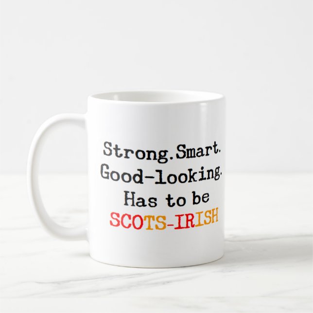 skots-irländska stark kaffemugg (Vänster)