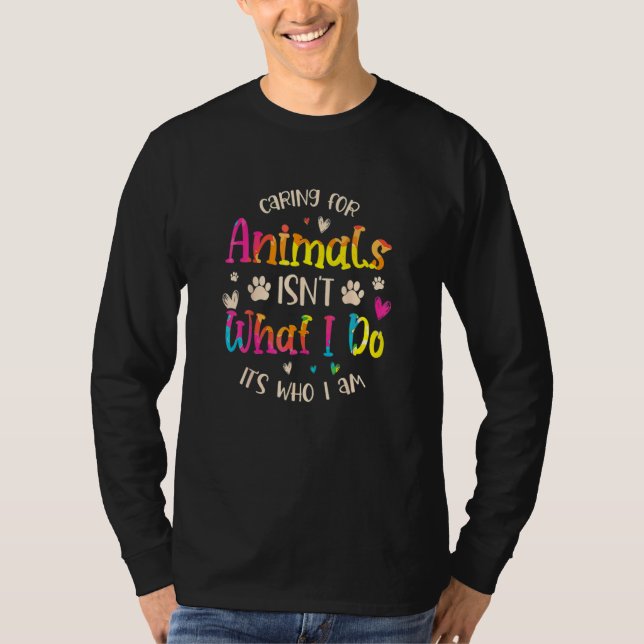 Skötsel av djur Rädding Rädding av katt för djur T Shirt (Framsida)