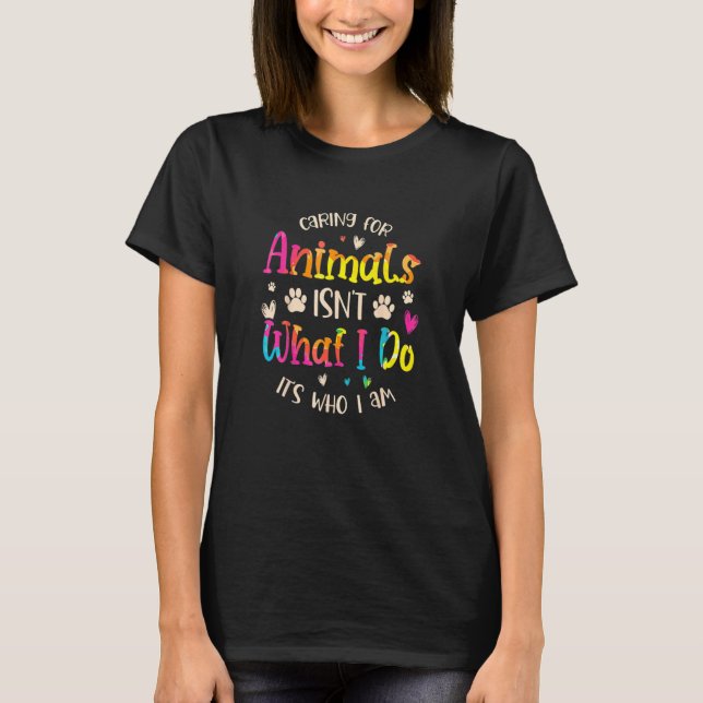 Skötsel av djur Rädding Rädding av katt för djur T Shirt (Framsida)