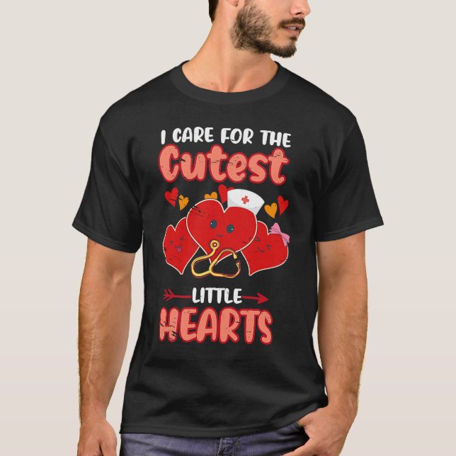 Skötsel av små kutest-hjärtan Valentines day T Shirt (Framsida)